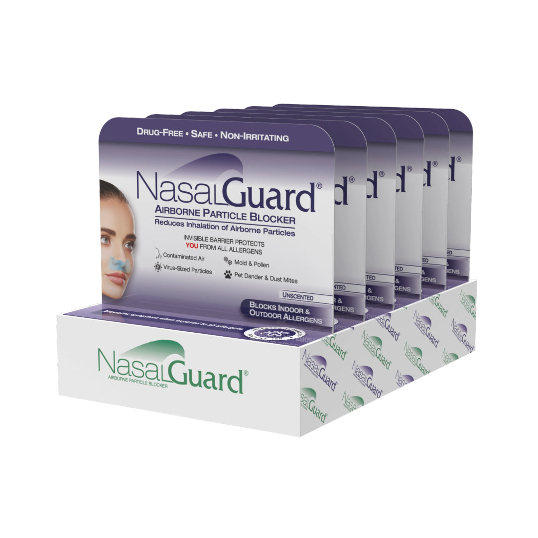 NasalGuard Airborne Particle Blocker, Nasal Gel | Unscented | 3g | (Pack of 6)